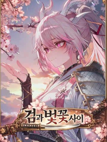 검과 벚꽃 사이