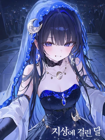 지상에 걸린 달